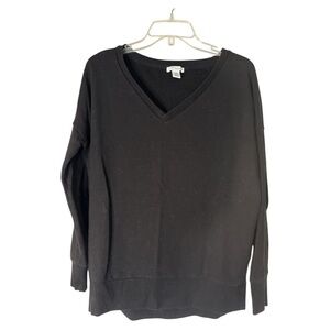 Daily Ritual boxy oversized sweatshirt black S EUC H-1